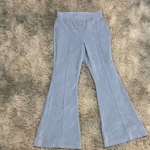 Aerie Light Blue Flared Pants Sz Med GUC